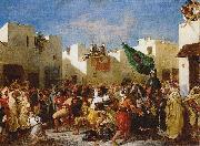 Eugene Delacroix Fanatics of Tangier Germany oil painting artist